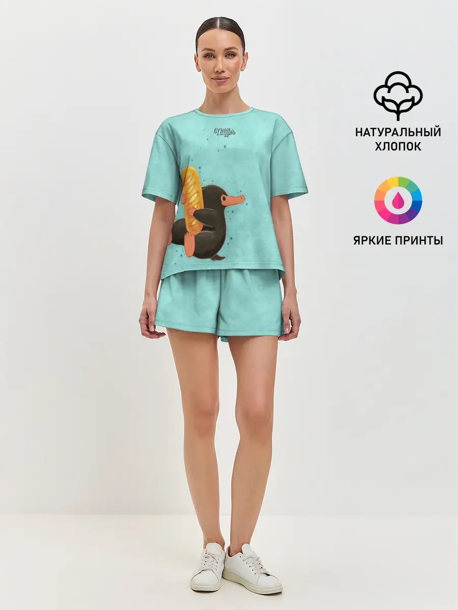 Женская пижама с шортами / Niffler with Loaf