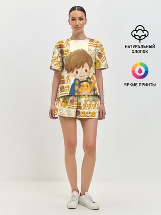 Женская пижама с шортами / Newton Scamander in Bakery