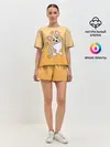 Женская пижама с шортами / Персик Корги