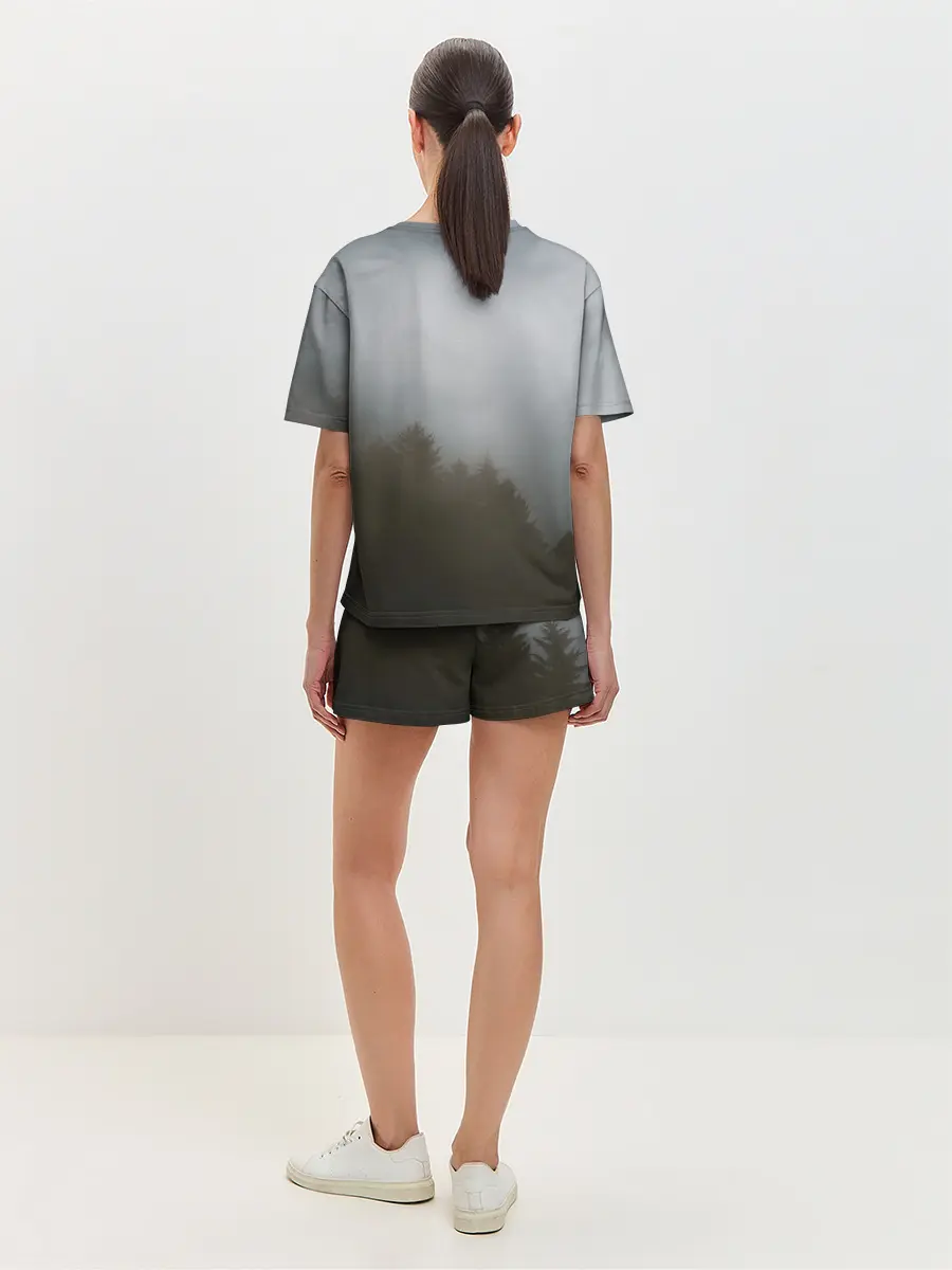 Женская пижама с шортами / Орёл над лесом