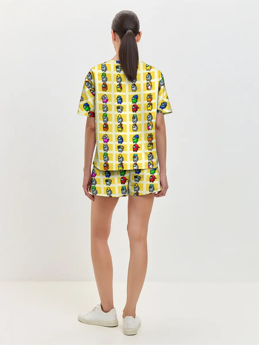 Женская пижама с шортами / Among Us