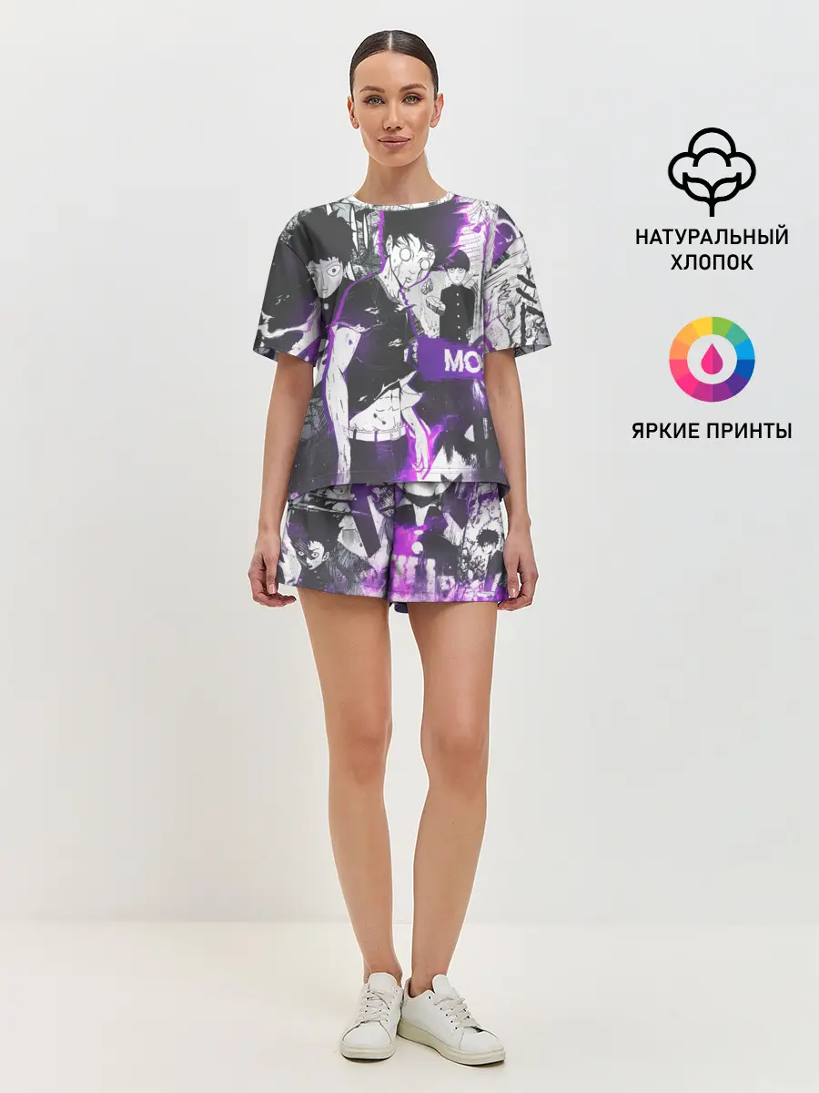 Женская пижама с шортами / Моб Психо 100