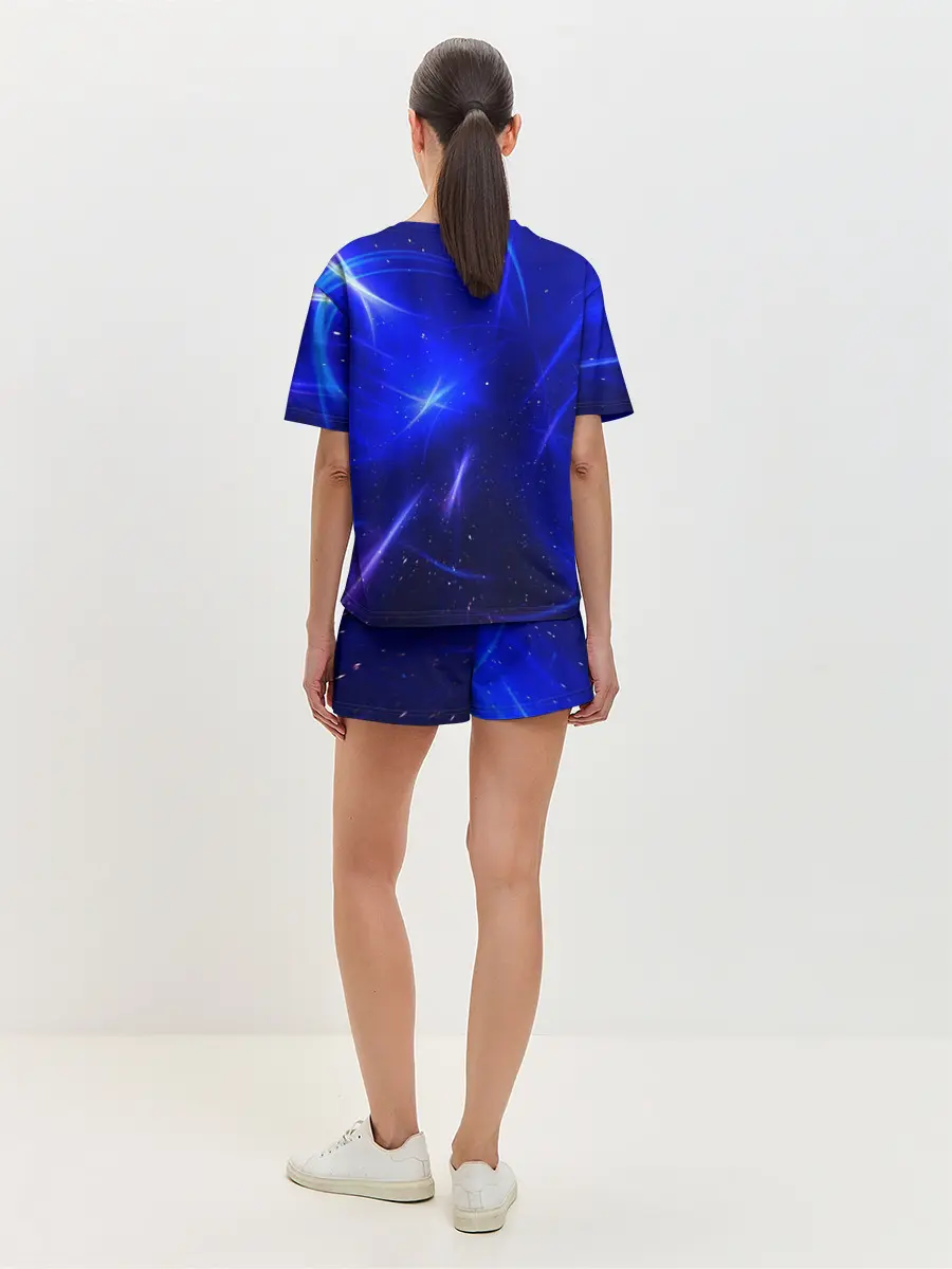 Женская пижама с шортами / Космический вихрь