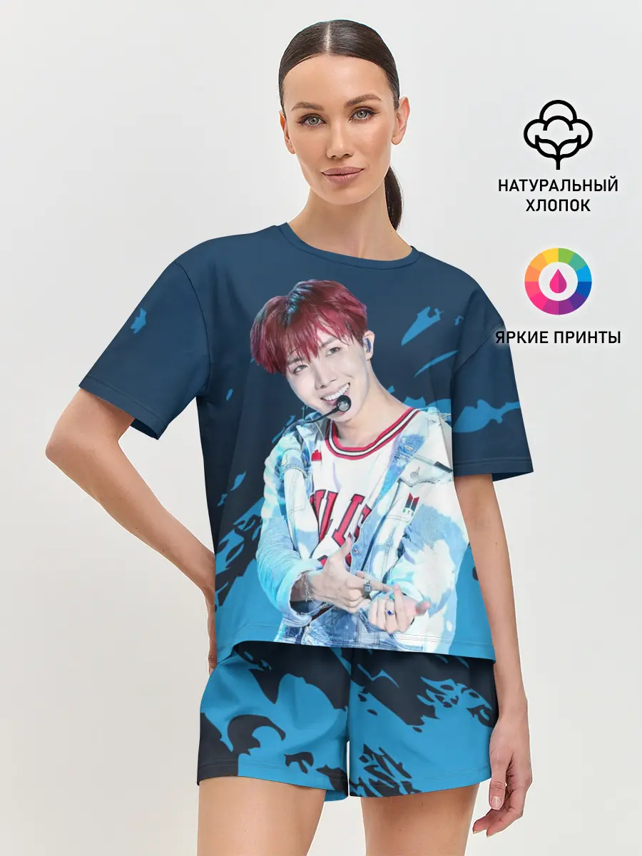 Женская пижама с шортами / BTS