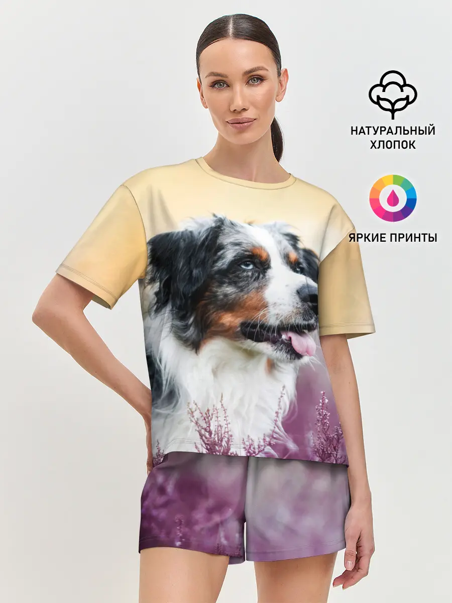 Женская пижама с шортами / Австралийская Овчарка