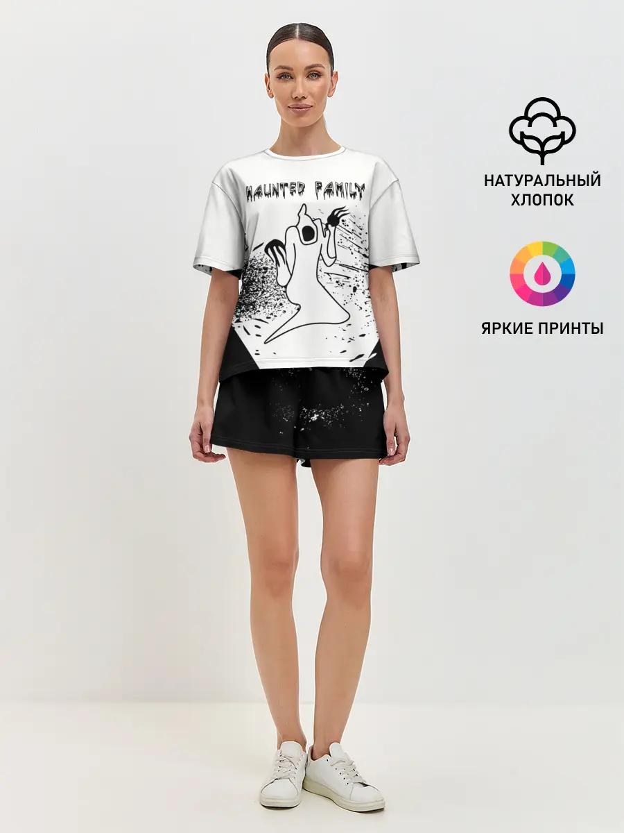 Женская пижама с шортами / KIZARU: HAUNTED FAMILY.