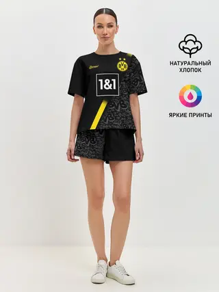 Женская пижама с шортами / BORUSSIA выездная сезон 20/21