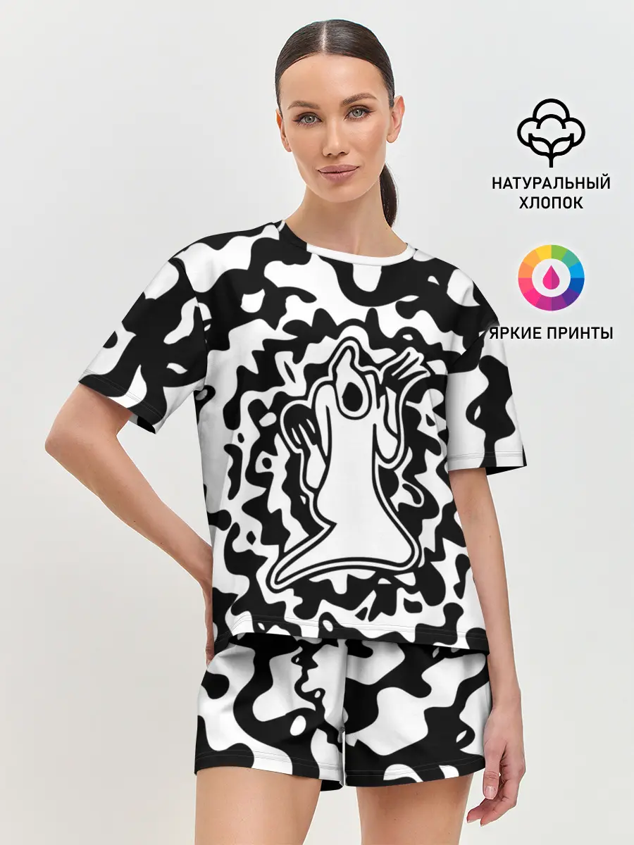 Женская пижама с шортами / HAUNTED FAMILY