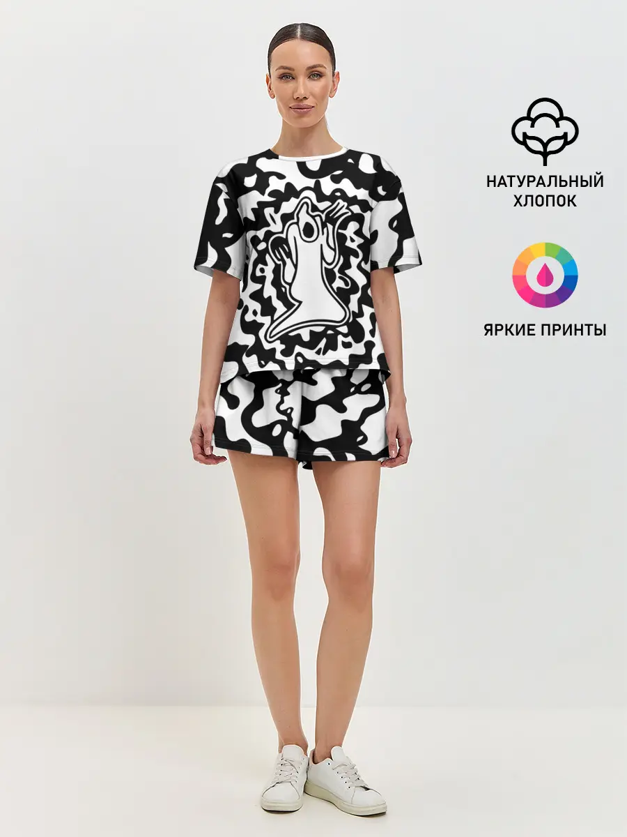 Женская пижама с шортами / HAUNTED FAMILY