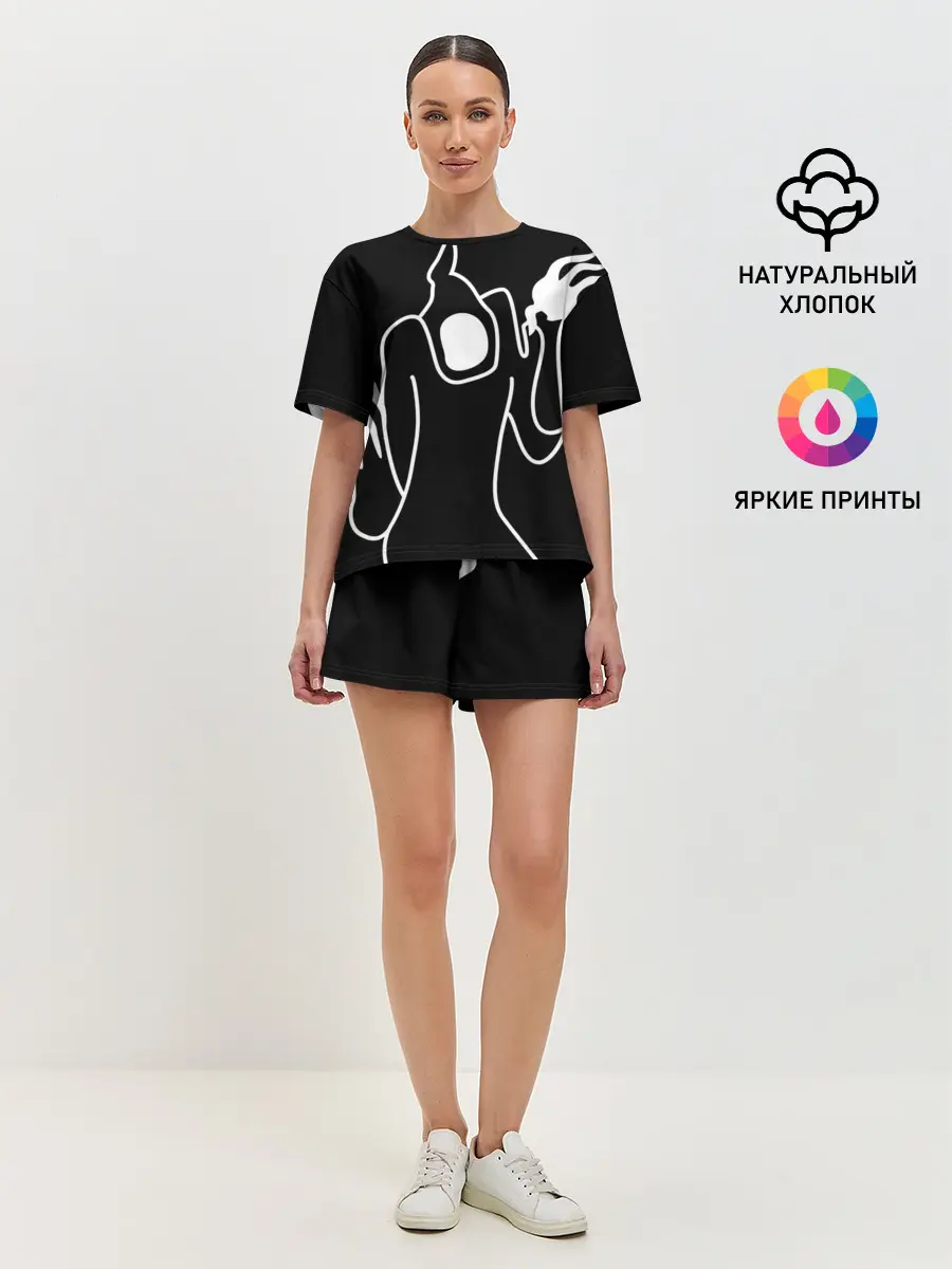 Женская пижама с шортами / Haunted Family