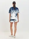 Женская пижама с шортами / Чернильные капли