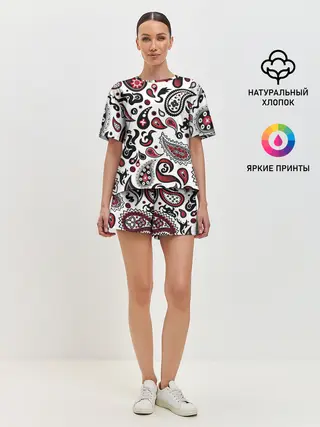 Женская пижама с шортами / Молекулярный рисунок