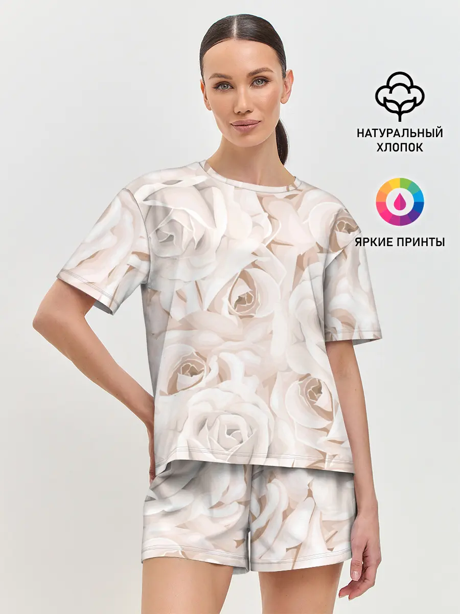 Женская пижама с шортами / Элегантность