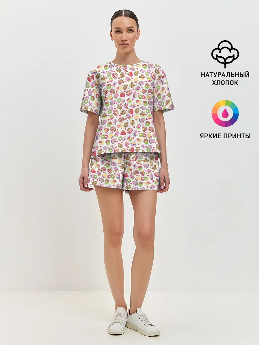 Женская пижама с шортами / Сладкий рай