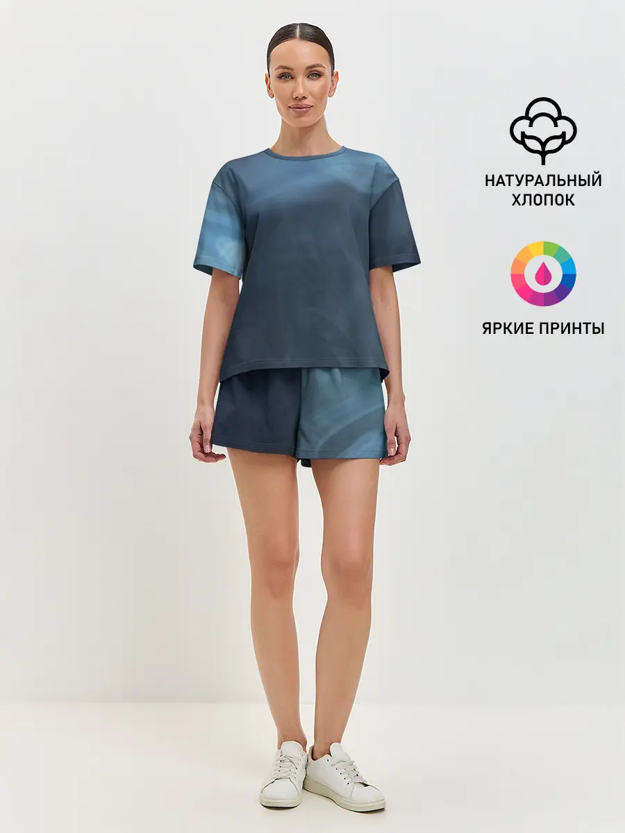 Женская пижама с шортами / Дымчатый