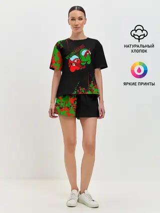 Женская пижама с шортами / Among Us