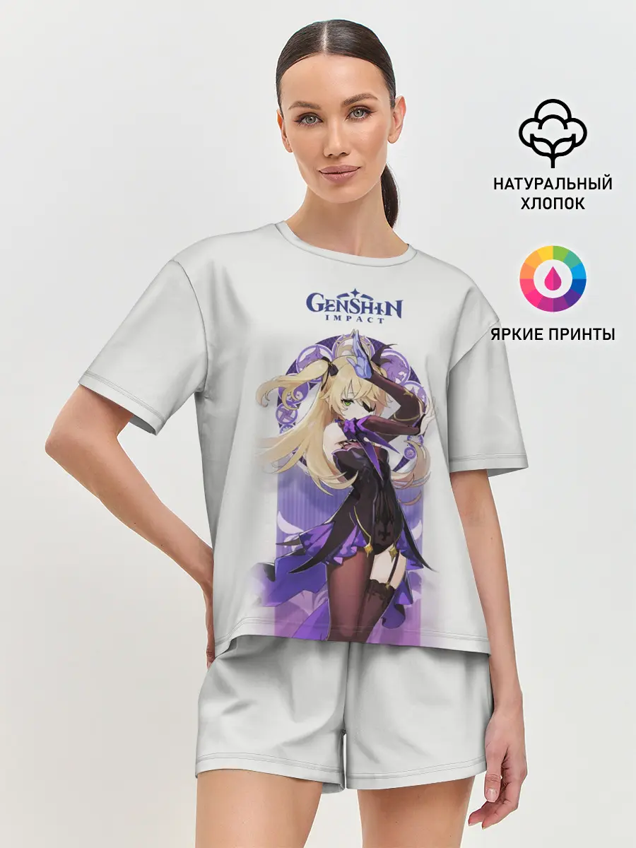 Женская пижама с шортами / Genshin Impact