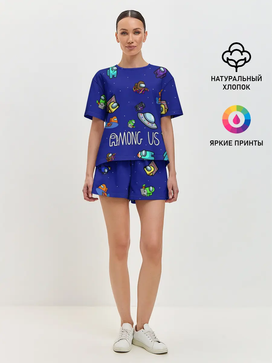 Женская пижама с шортами / Among Us | Game