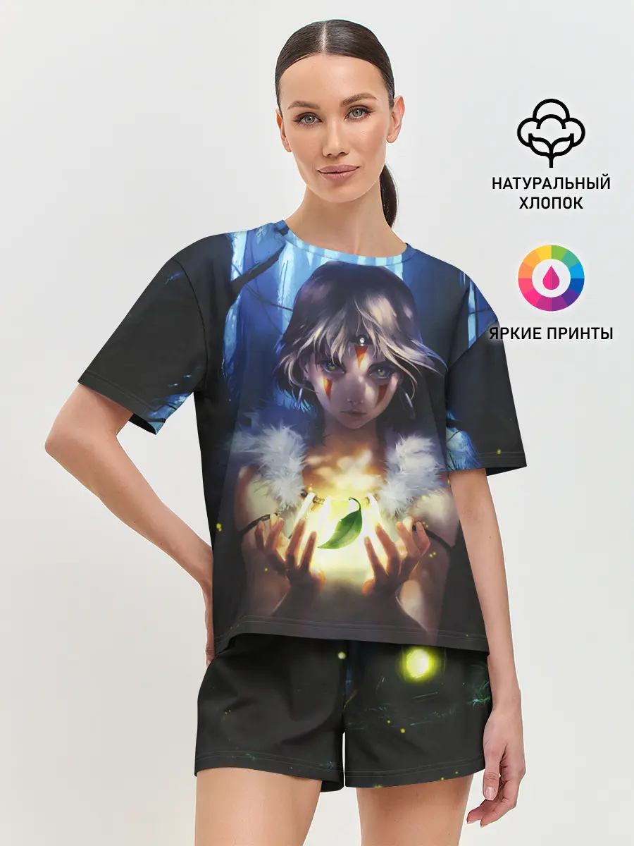 Женская пижама с шортами / Принцесса Мононоке