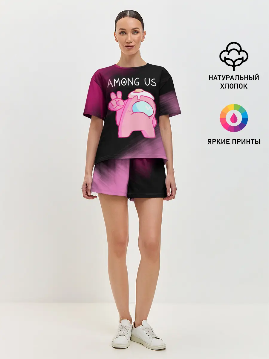 Женская пижама с шортами / AMONG US - Милота