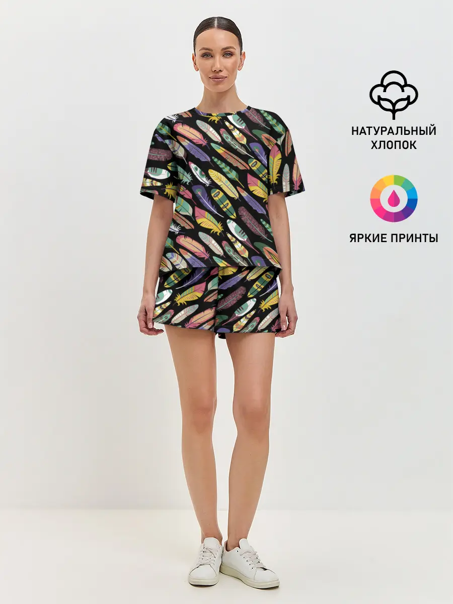 Женская пижама с шортами / Feathers 2022