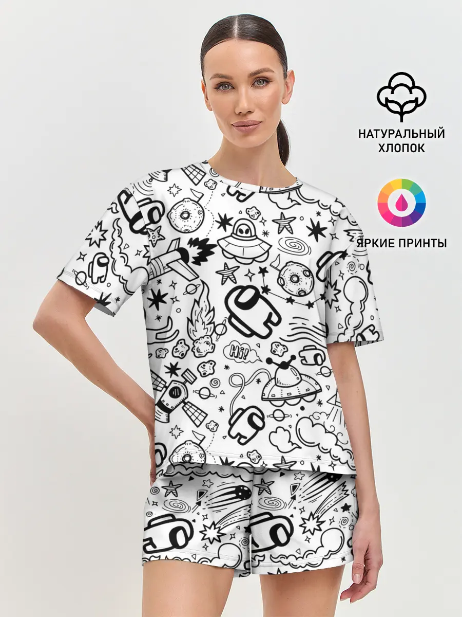 Женская пижама с шортами / AMONG US