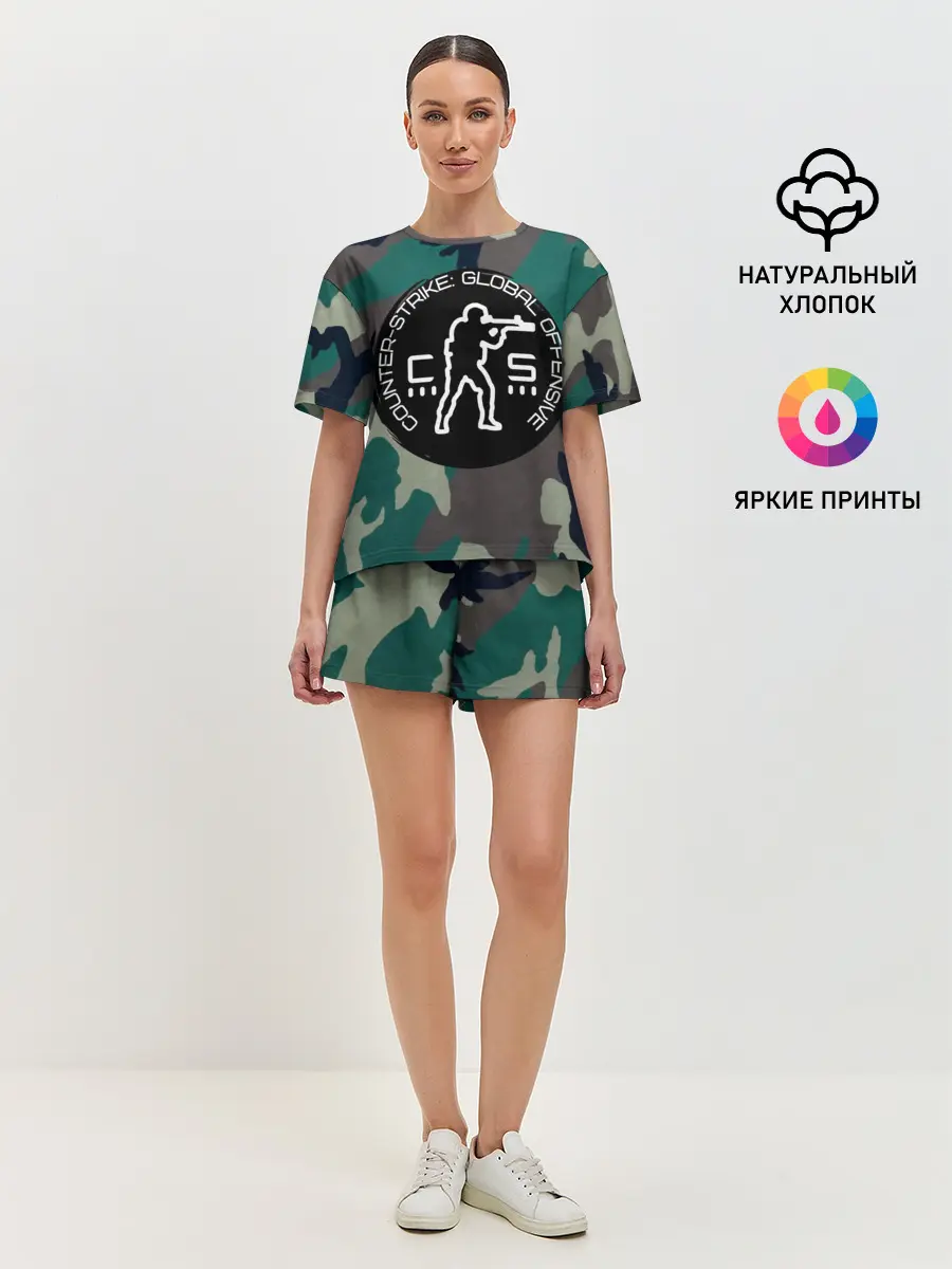 Женская пижама с шортами / символика CStrike