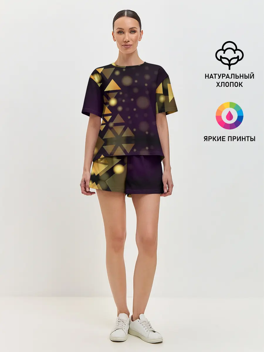 Женская пижама с шортами / Geometry