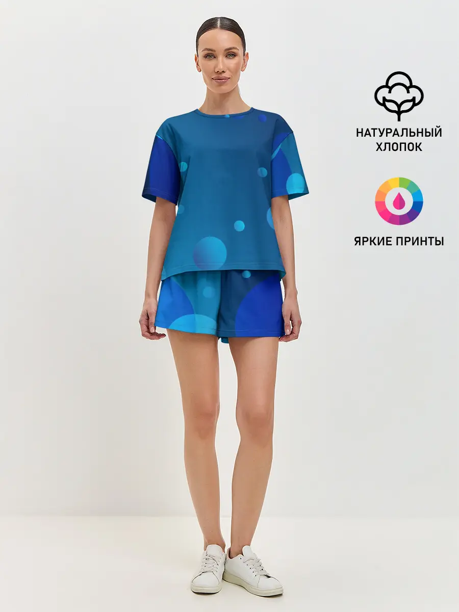 Женская пижама с шортами / Пузыри