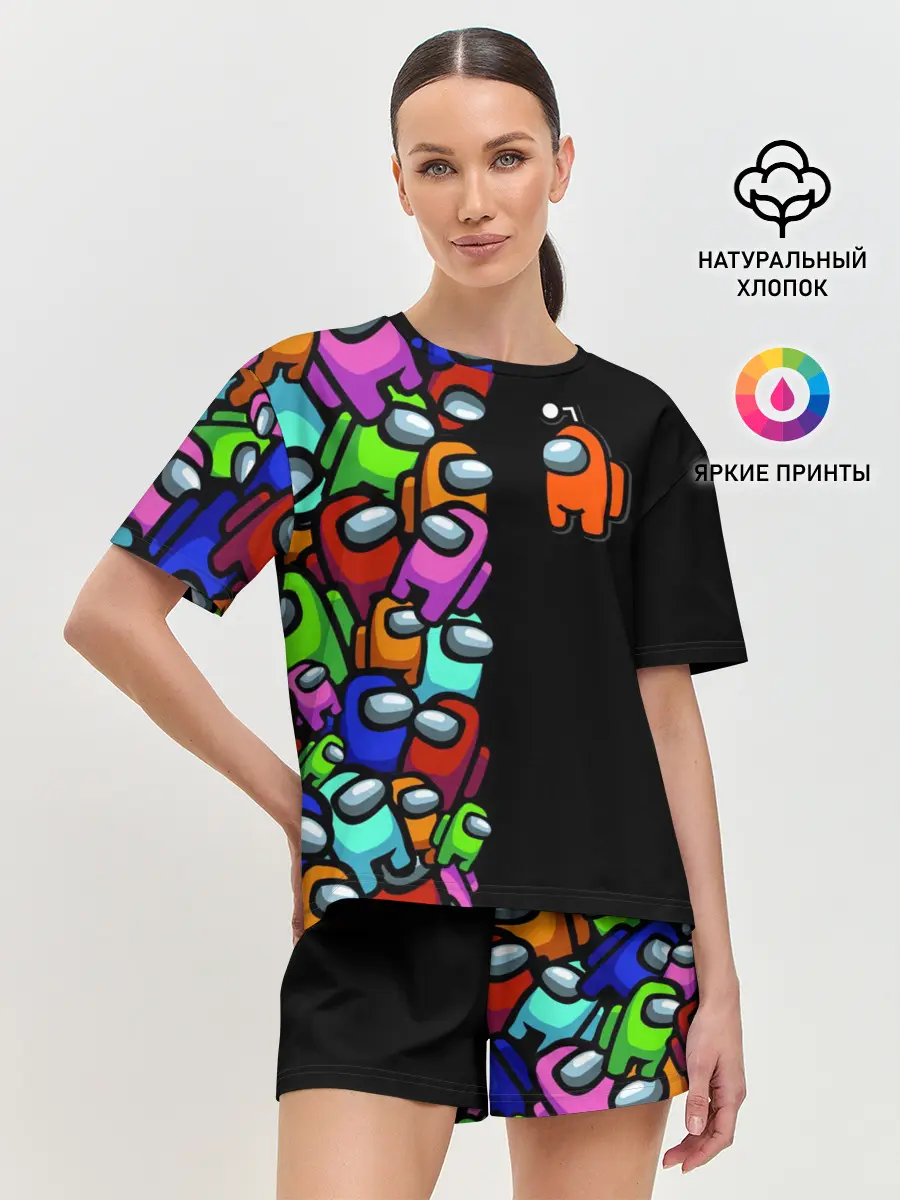 Женская пижама с шортами / Among us