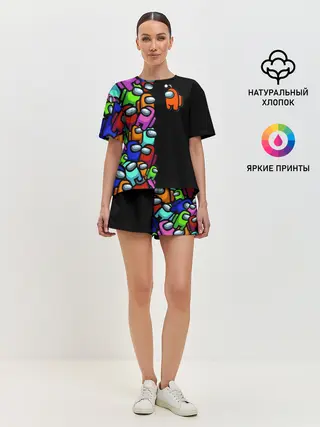 Женская пижама с шортами / Among us