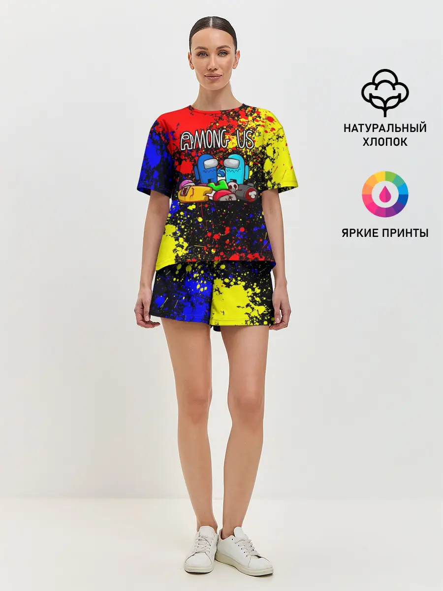 Женская пижама с шортами / AMONG US