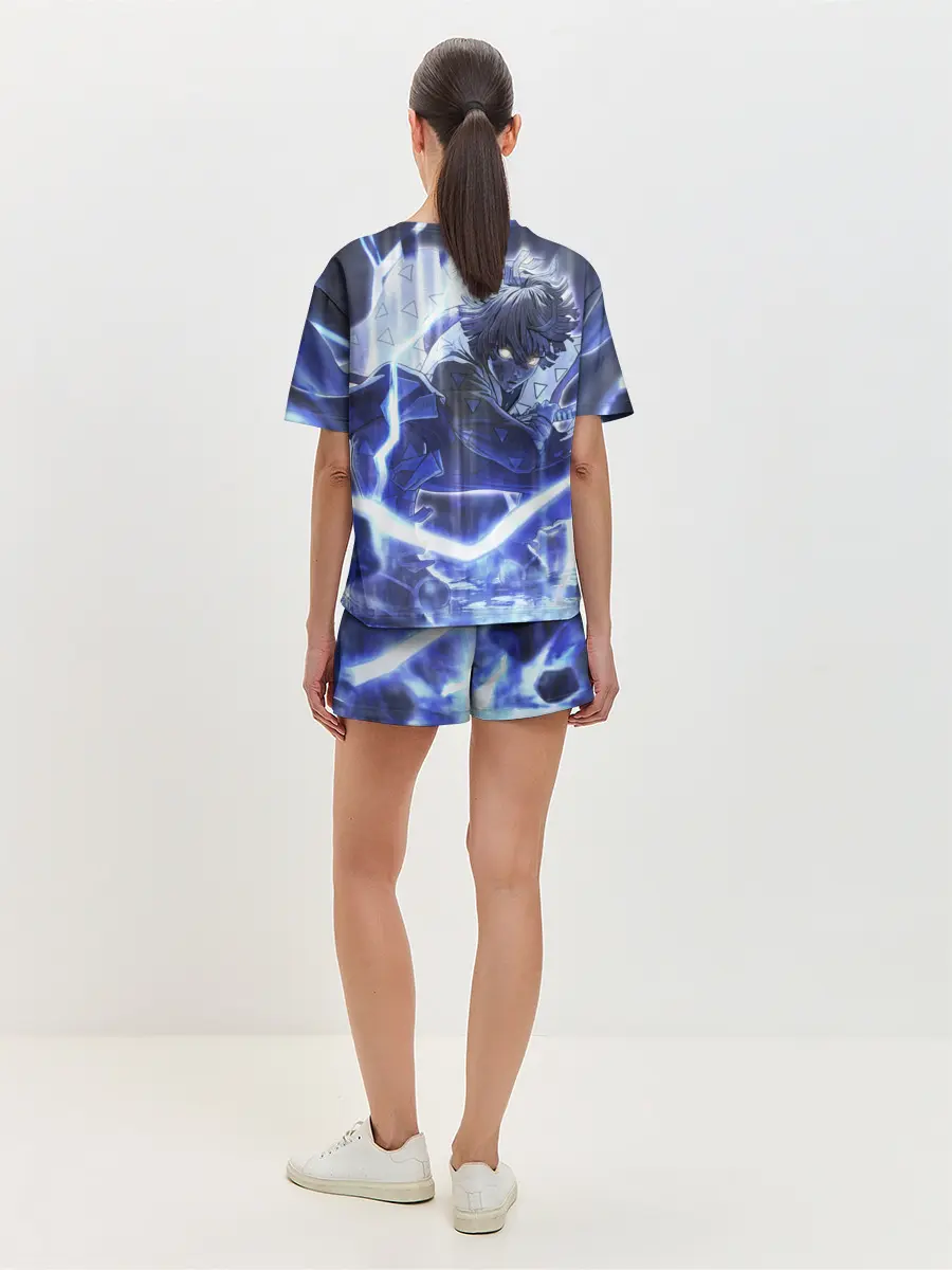 Женская пижама с шортами / Клинок рассекающий демонов