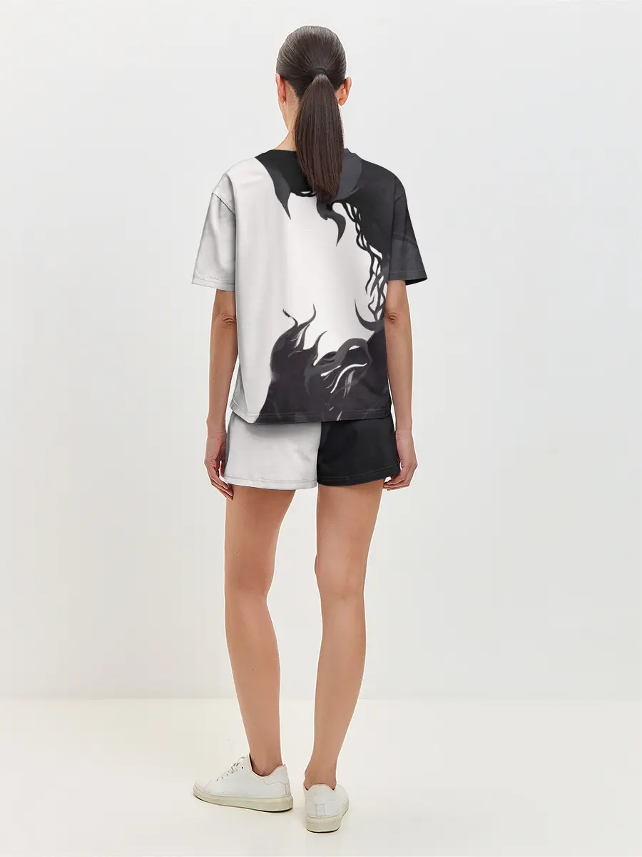 Женская пижама с шортами / Black Asta