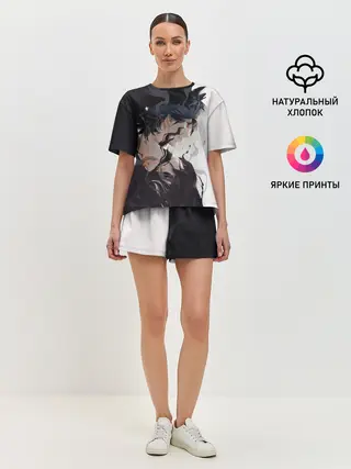 Женская пижама с шортами / Black Asta