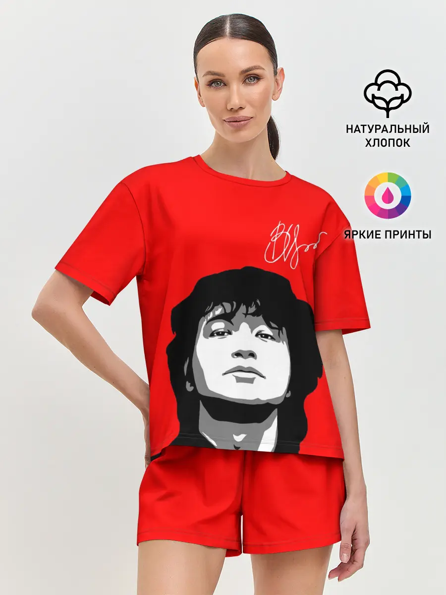 Женская пижама с шортами / ВИКТОР ЦОЙ