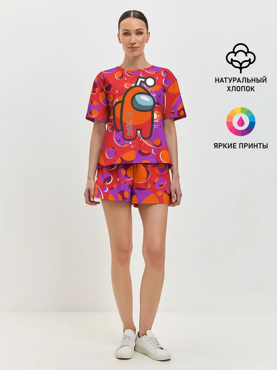 Женская пижама с шортами / Among us
