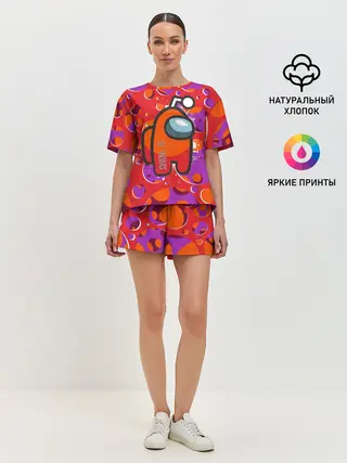 Женская пижама с шортами / Among us