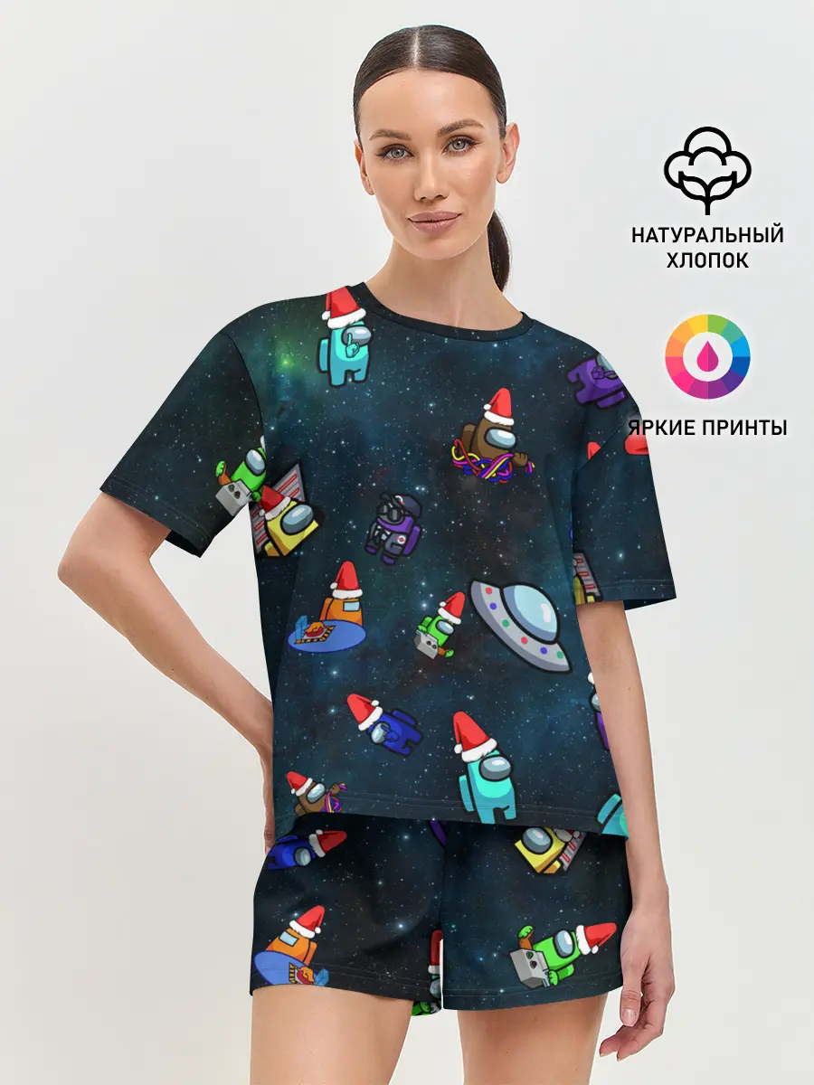 Женская пижама с шортами / Among Us 2021