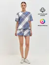 Женская пижама с шортами / Шотландка | Scottish | Tartan