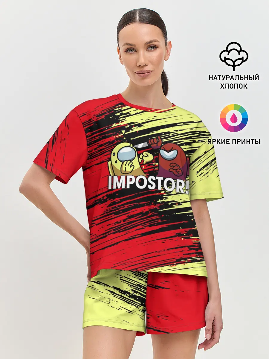 Женская пижама с шортами / AMONG US