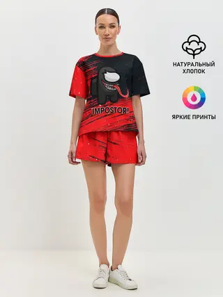 Женская пижама с шортами / AMONG US