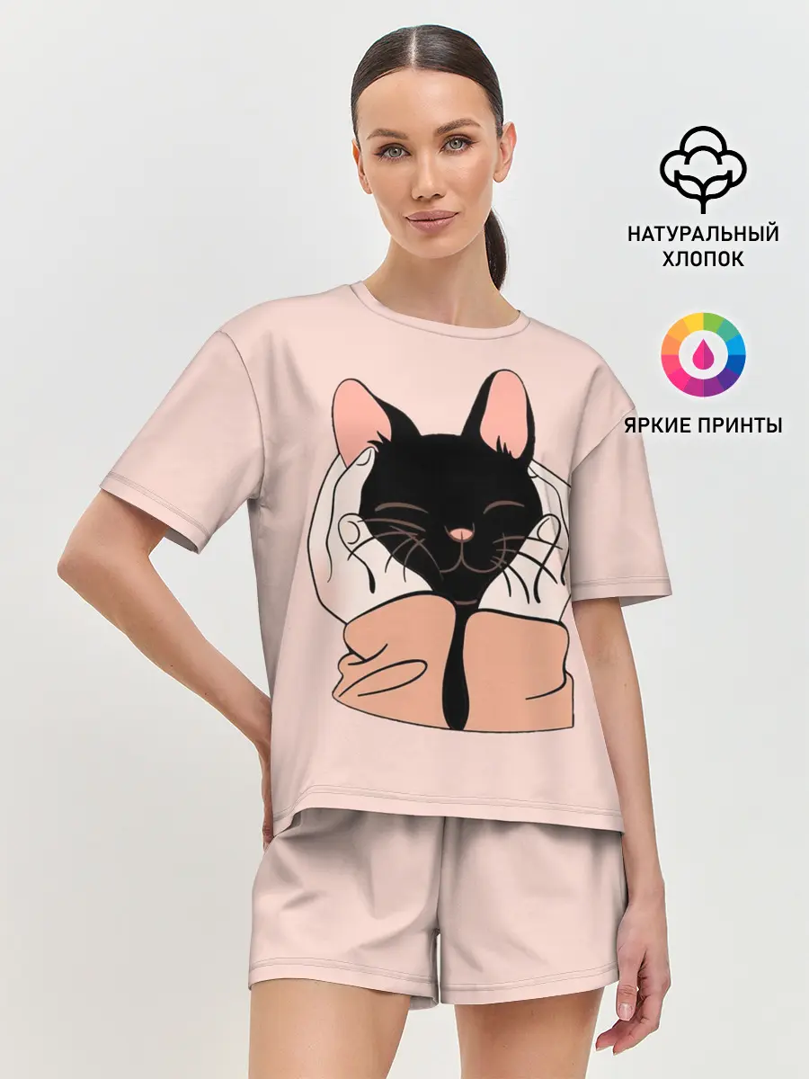 Женская пижама с шортами / Любовь