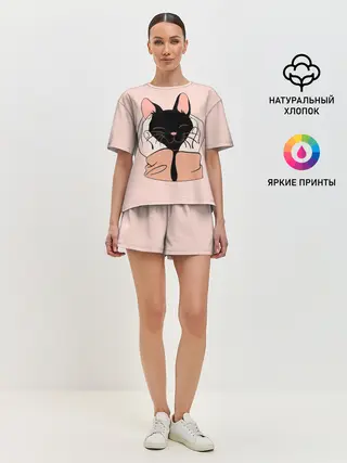 Женская пижама с шортами / Любовь