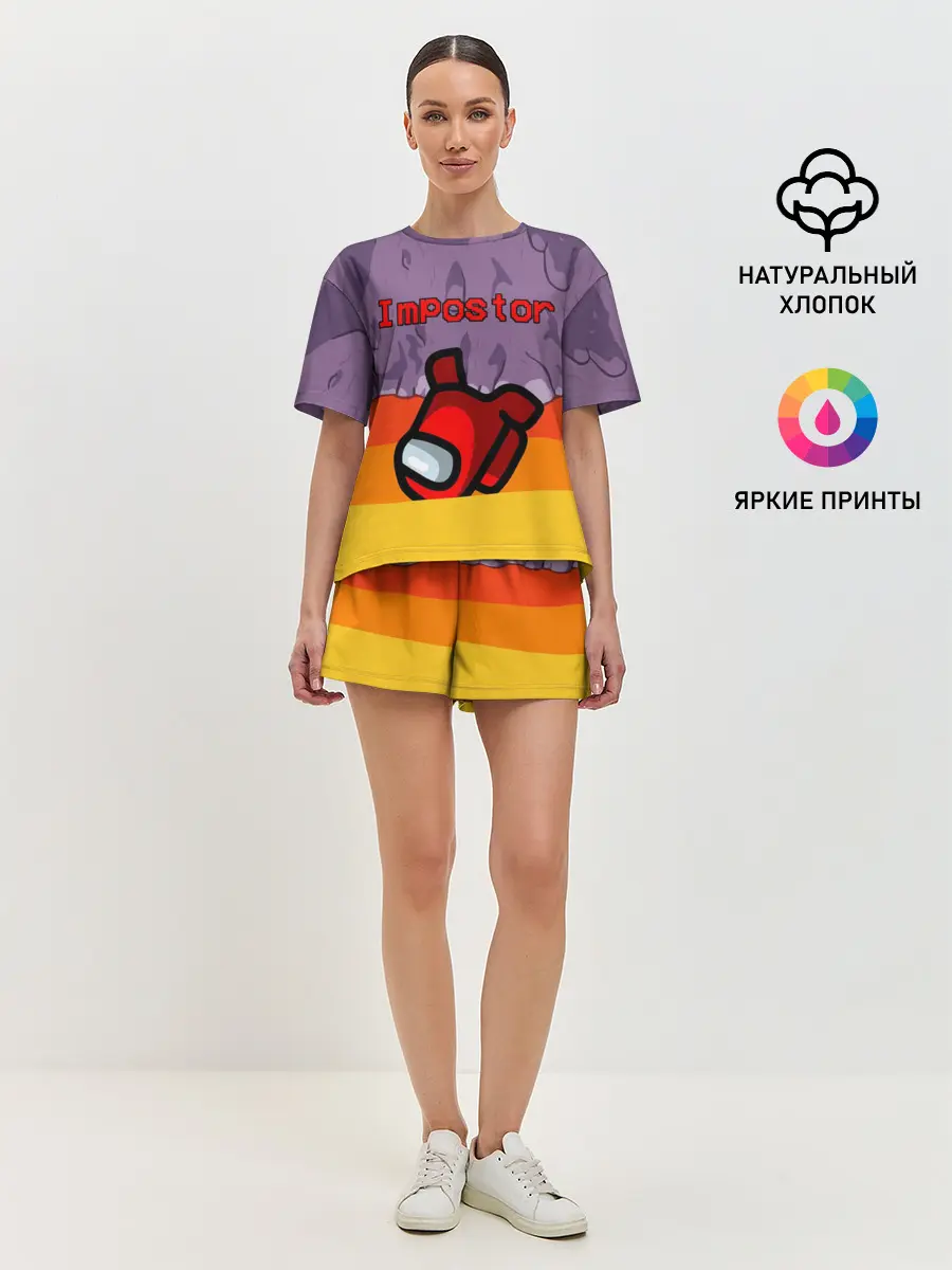 Женская пижама с шортами / AMONG US