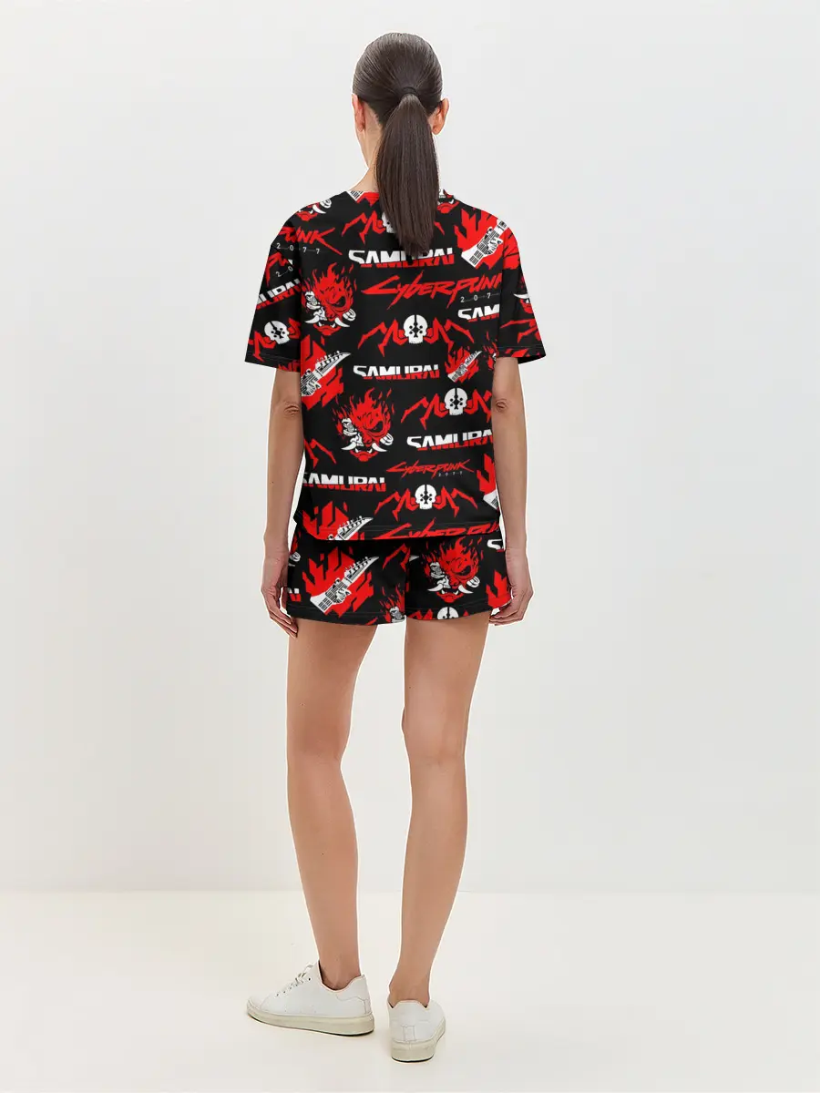 Женская пижама с шортами / CYBERPUNK 2077 SAMURAI
