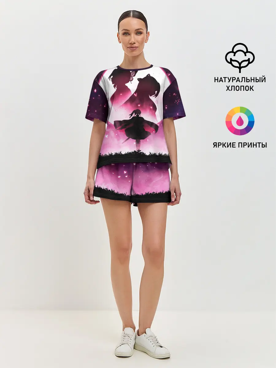 Женская пижама с шортами / Столп Бабочки