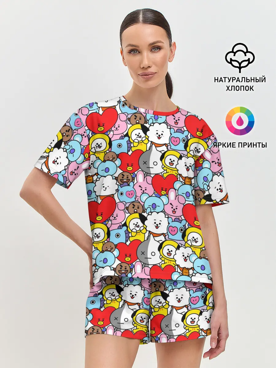 Женская пижама с шортами / BT21 / BTS