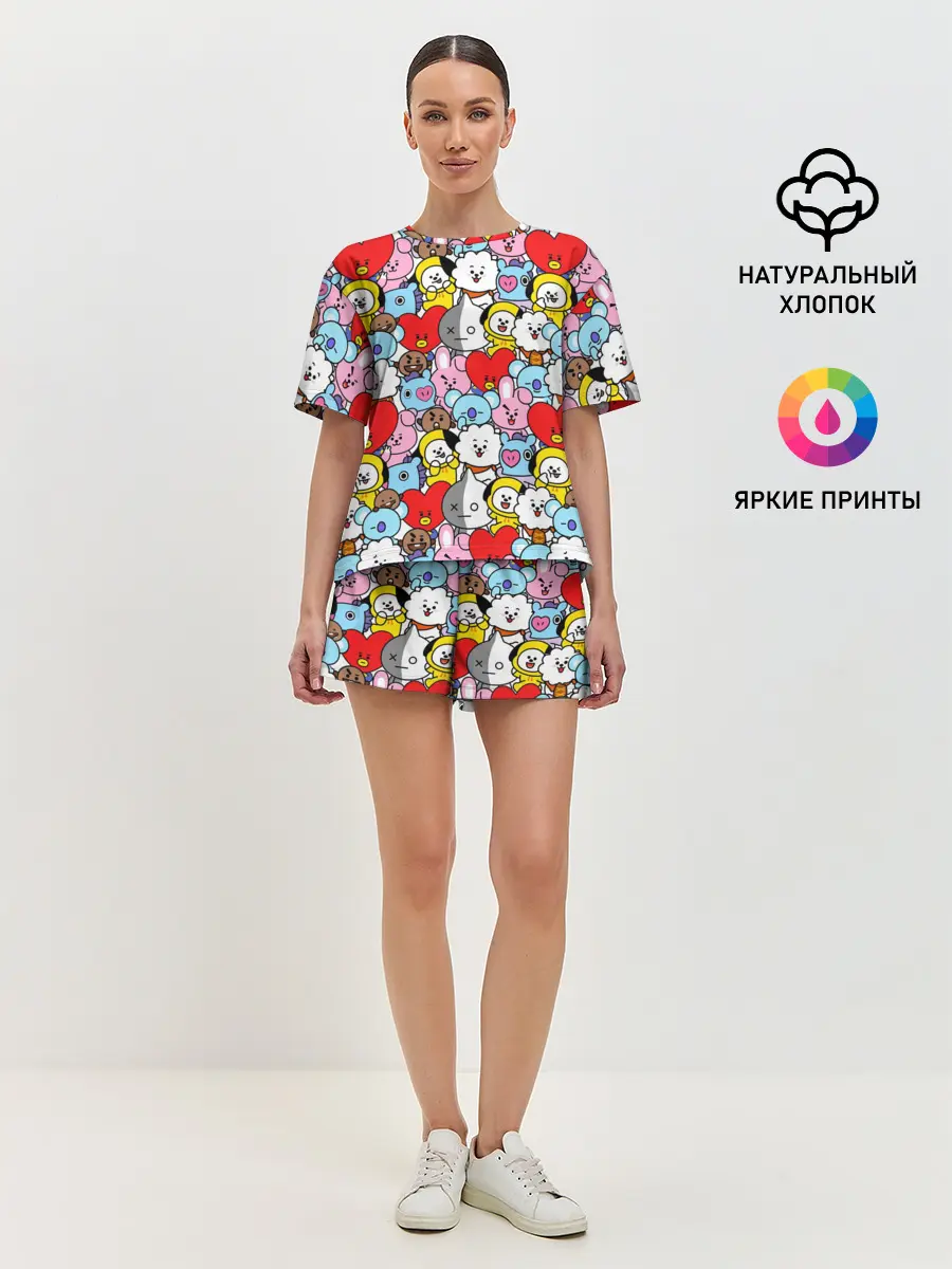 Женская пижама с шортами / BT21 / BTS