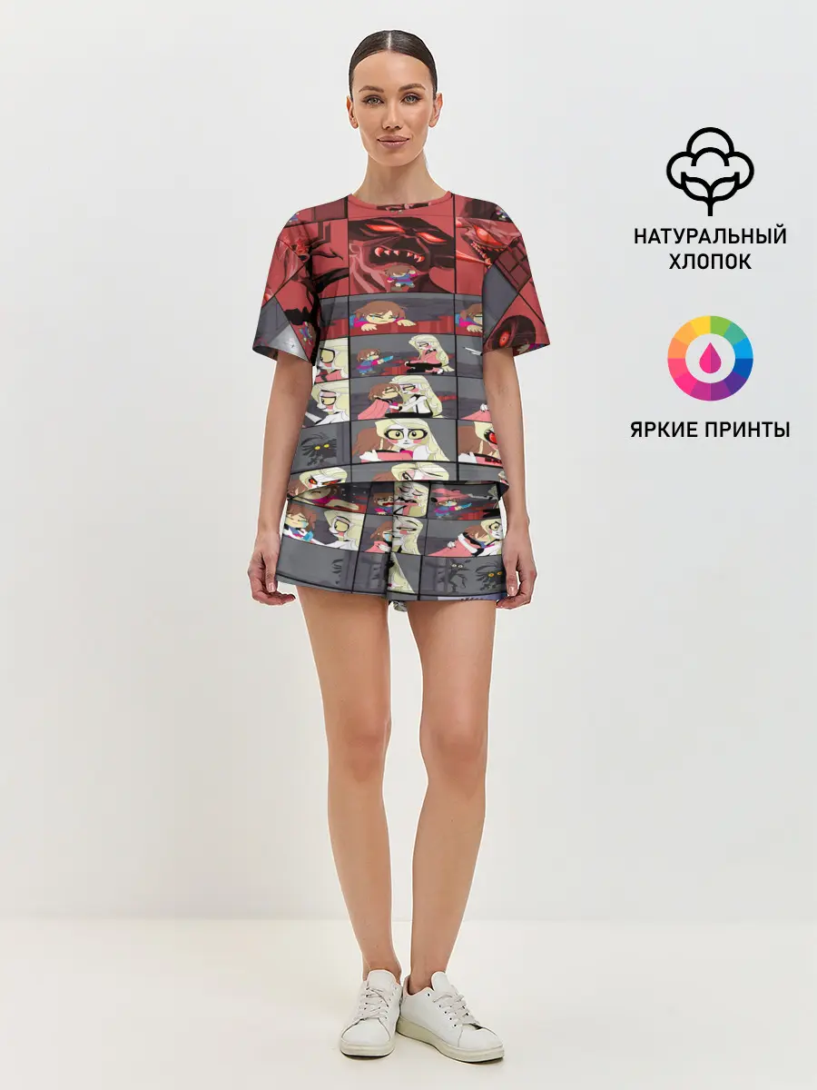 Женская пижама с шортами / Отель Хазбин